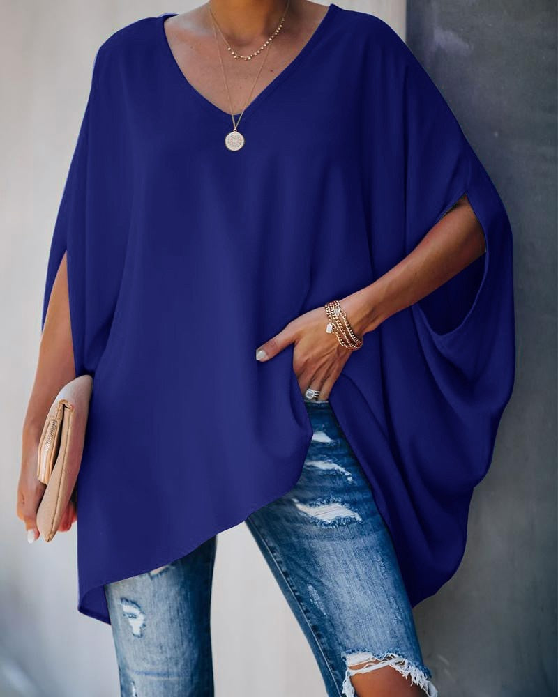 Oversized Batwing Sleeve Top