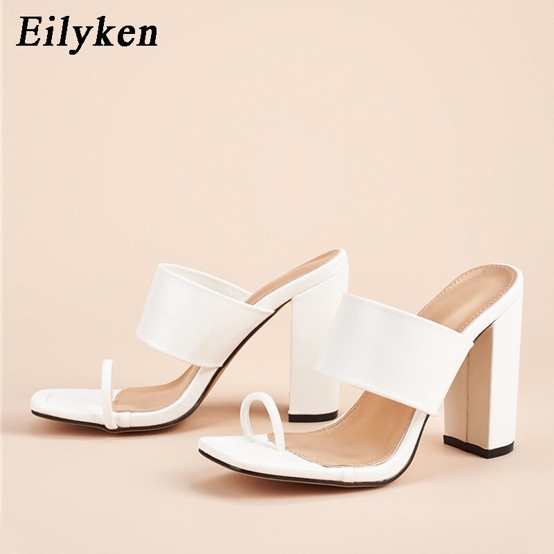 Clip Toe Slip-On Platform Sandals