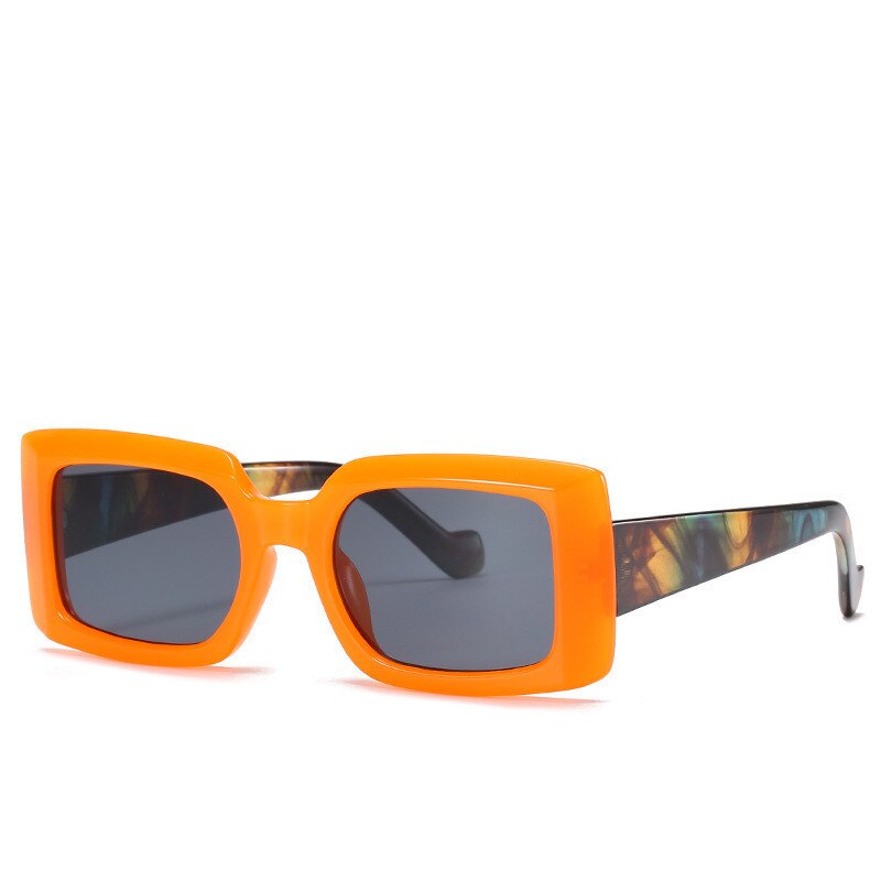 Colorful Square Candy Color Glasses Retro Rectangular Sunglasses UV400