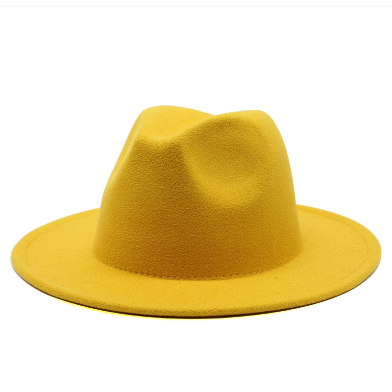 Retro Felt Jazz Big Brim Panama Fedora