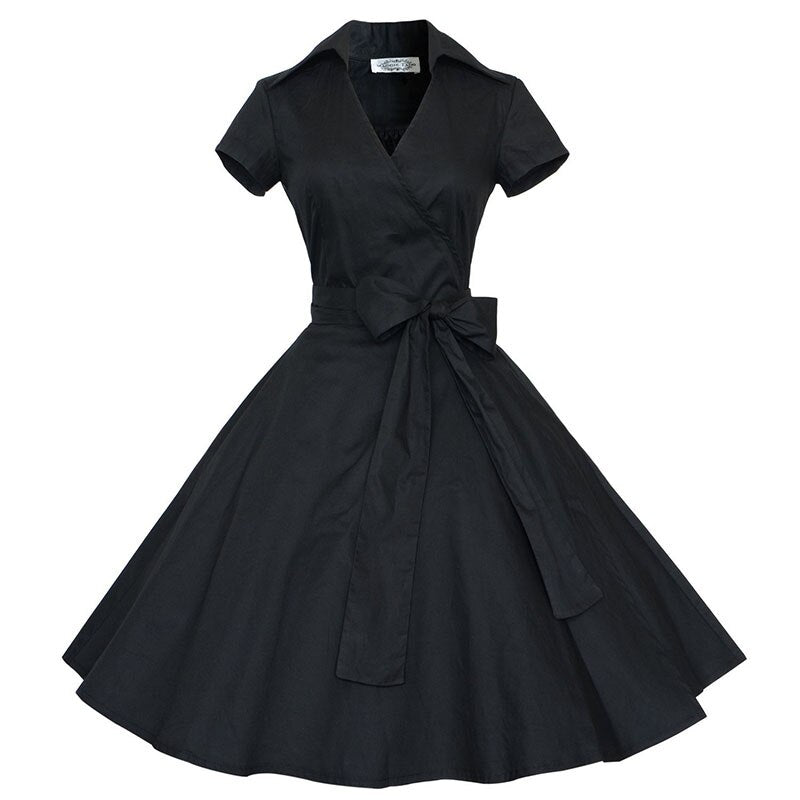 Women's Polka Dot Vintage Swing Dress