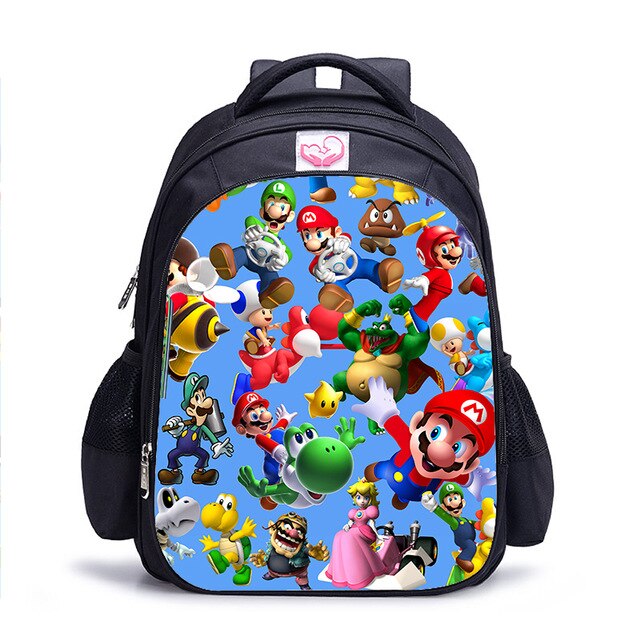 Cartoon Game Book Backpack Daily School Kids Backpacks