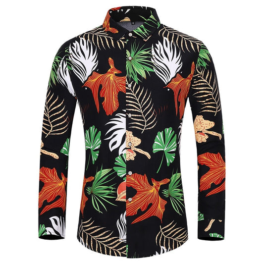 Men's Floral Printed Hawaii leisure Shirt