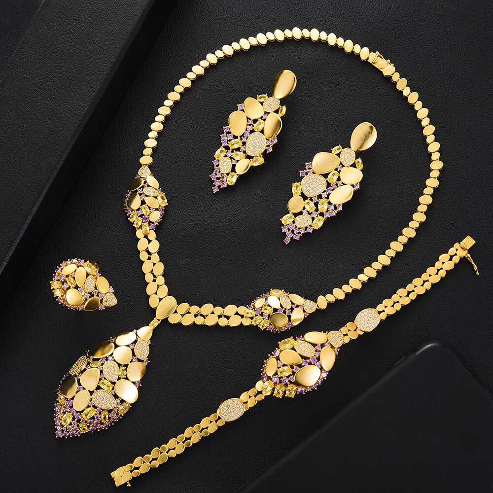 Sequin African Dubai Jewelry Wedding Bridal Jewelry Sets