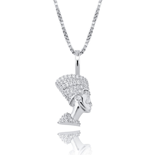 Egyptian African Queen Crystal Rhinestone Pharaoh Pendant Chain