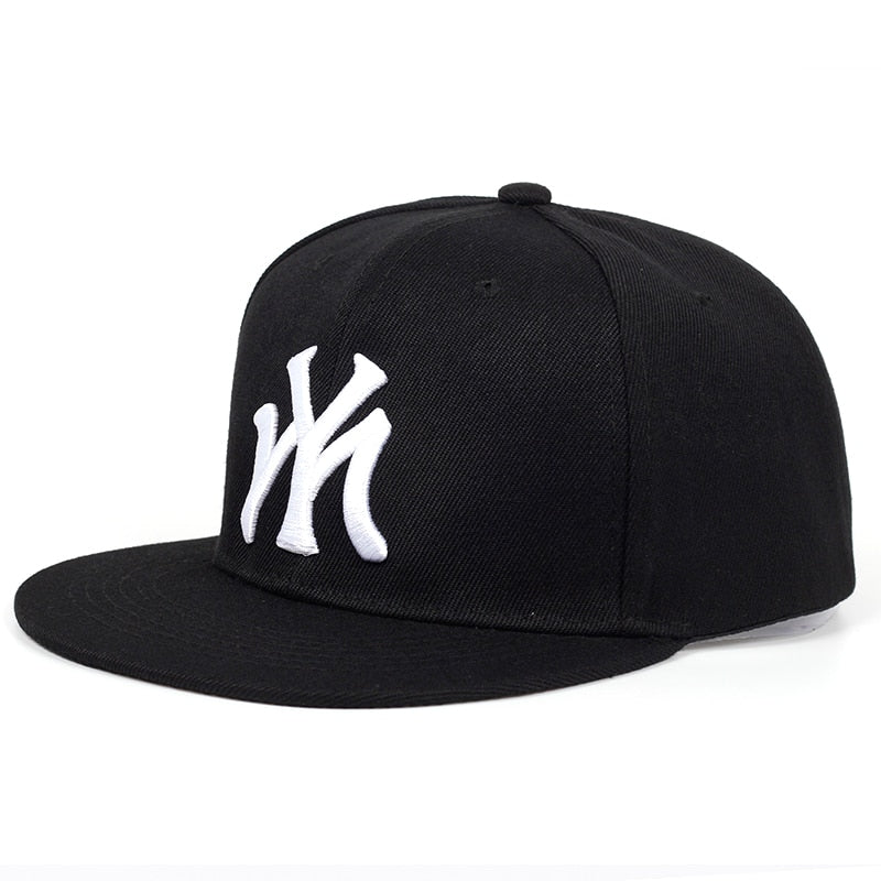 MY Letter Embroidered Baseball Snapback Hats