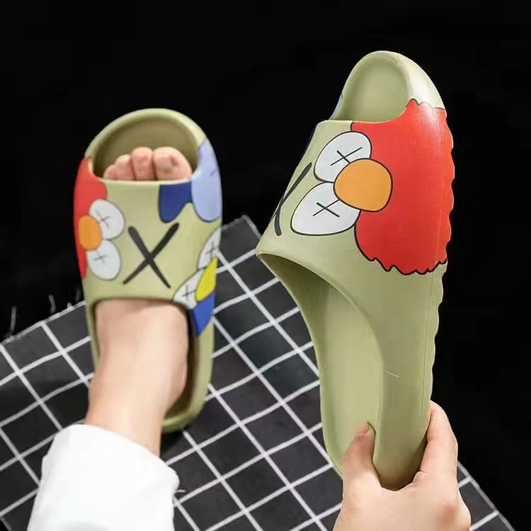 Cartoon Print Women's Graphic Slipper Flip Flop Slides