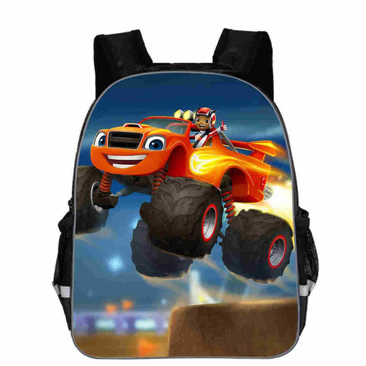 Teenager Cartoon Blaze And The Monster Machine Print Backpack Boys School Bags Primary Backpack Schoolbags for Boys Mochilas