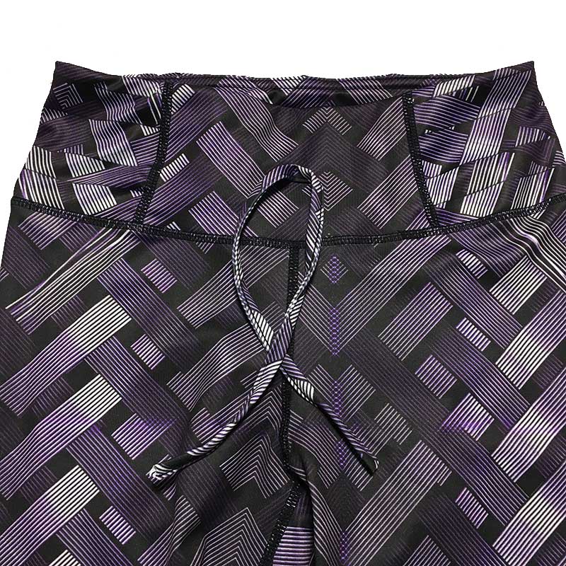 Crisscross Pattern Booty Lift Spandex Leggings