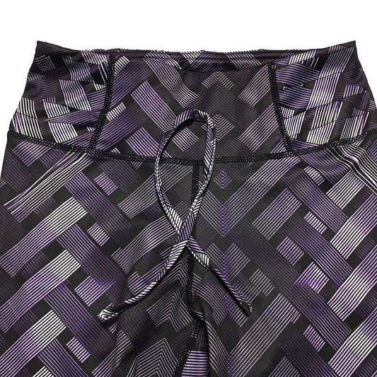 Crisscross Pattern Booty Lift Spandex Leggings