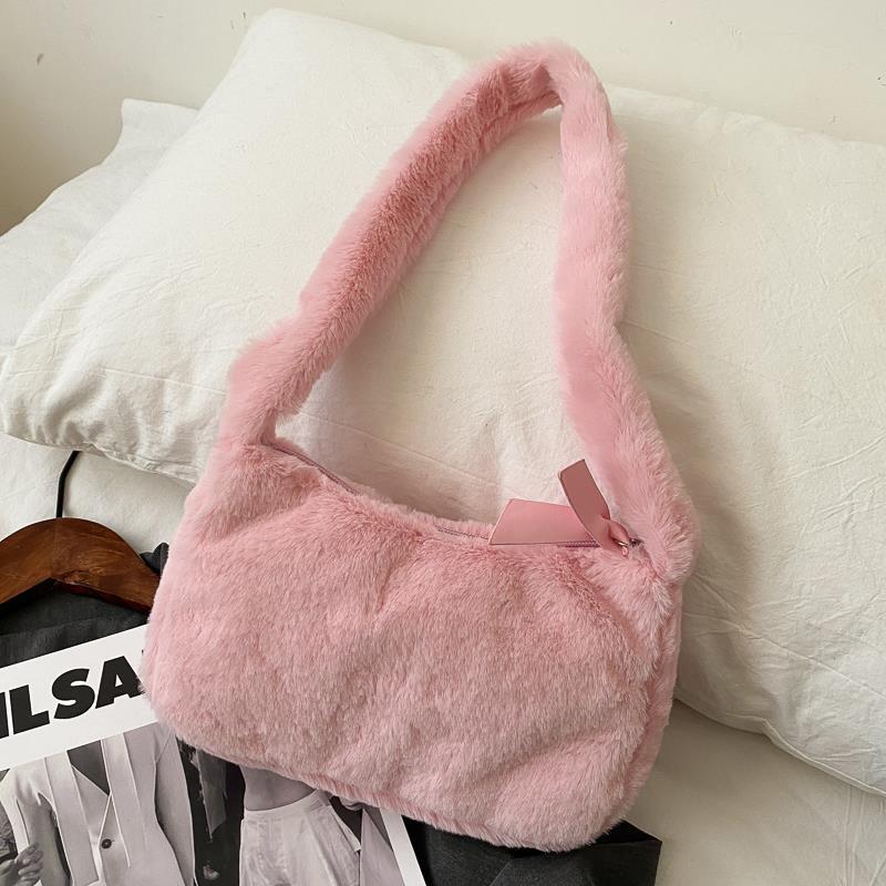 Furry Soft Plush Shoulder Purse