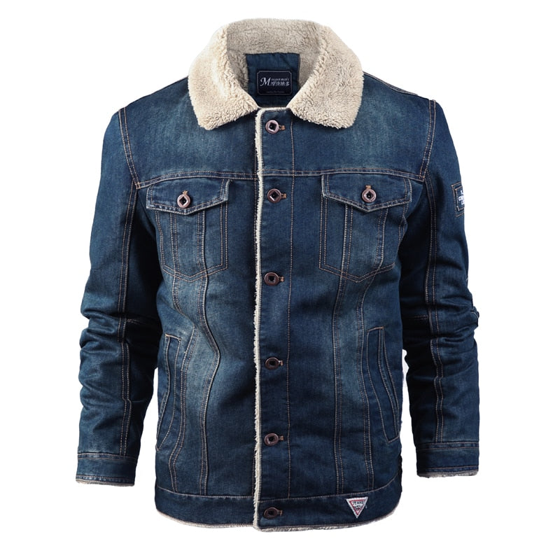 Denim Men's Fleece Lined Jean Jacket