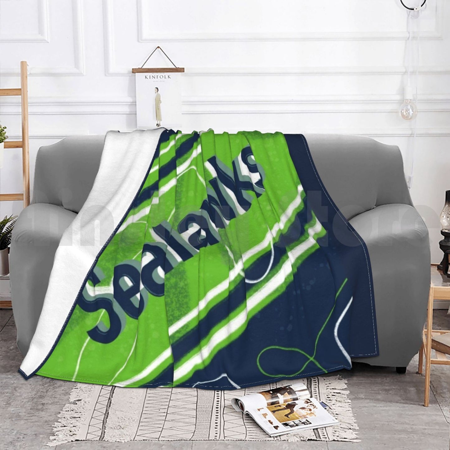 Custom Seattle Seahawks Design Blanket