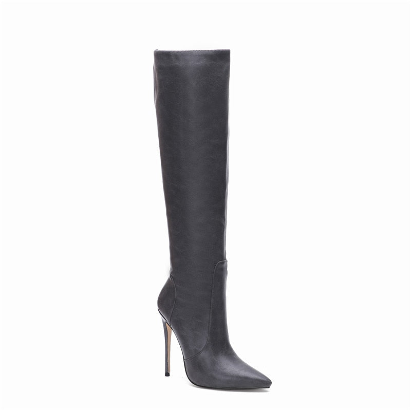 Over the Knee Pointed Toe Stiletto Heel Boots