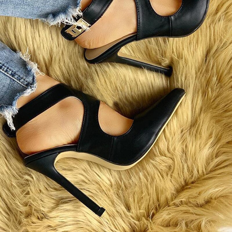 Vintage Pointed Toe Stiletto Heel Handmade Pumps