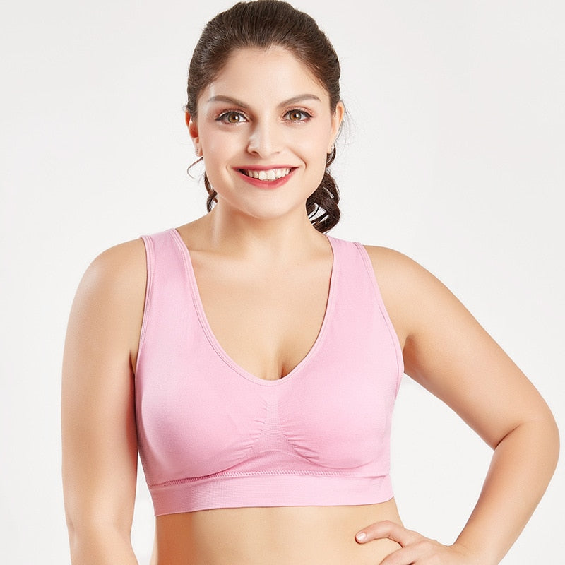 Seamless Padded Sports Bras-Plus Size to 6X