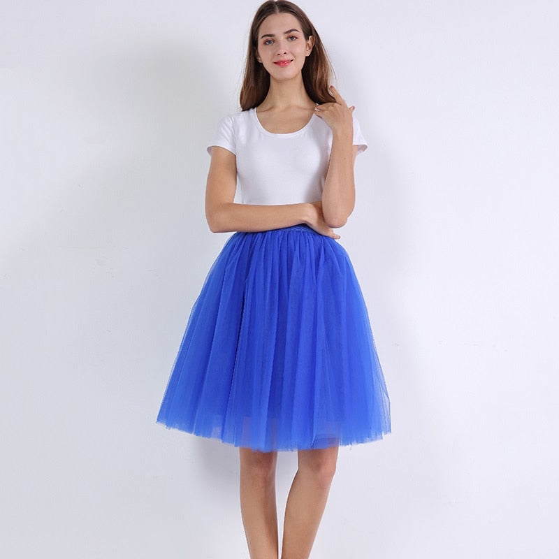 Petticoat Bridesmaid Midi Tutu Skirt