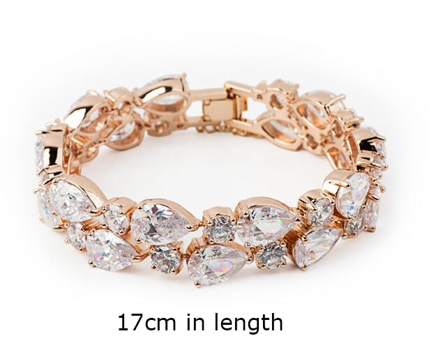 Multicolor Cubic Zircon Bangle Crystal Bracelet