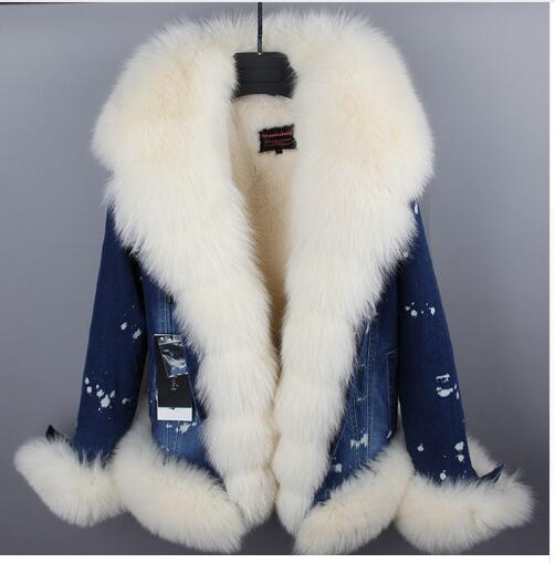 Fox Fur Jean Jacket