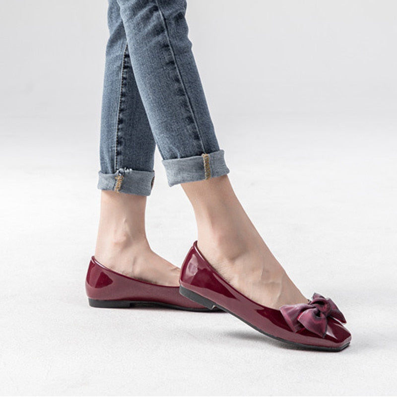 Butterfly Knot Soft Ballet Women's Flats