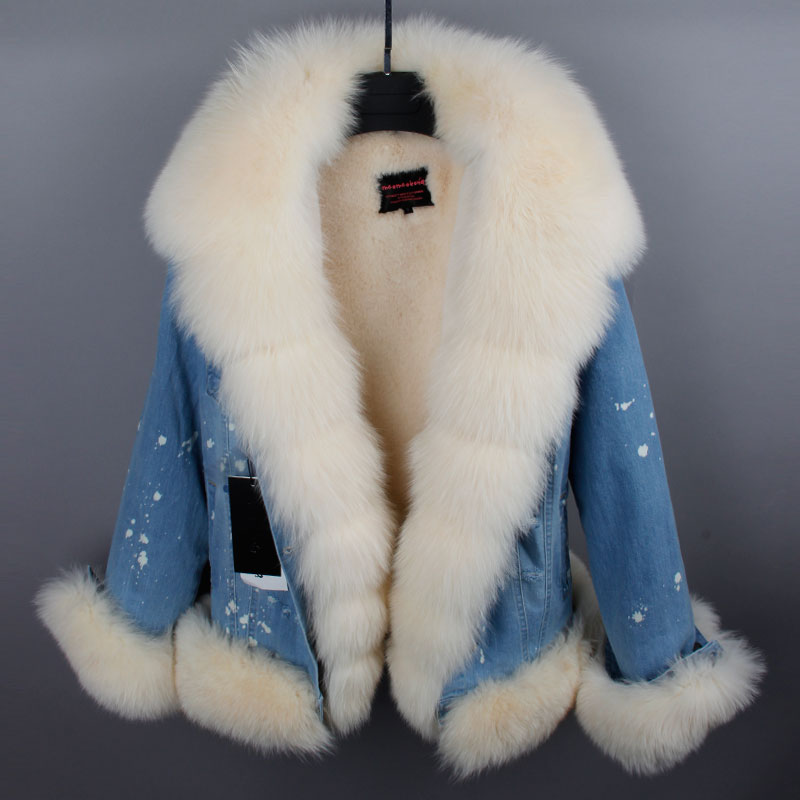 Fox Fur Jean Jacket