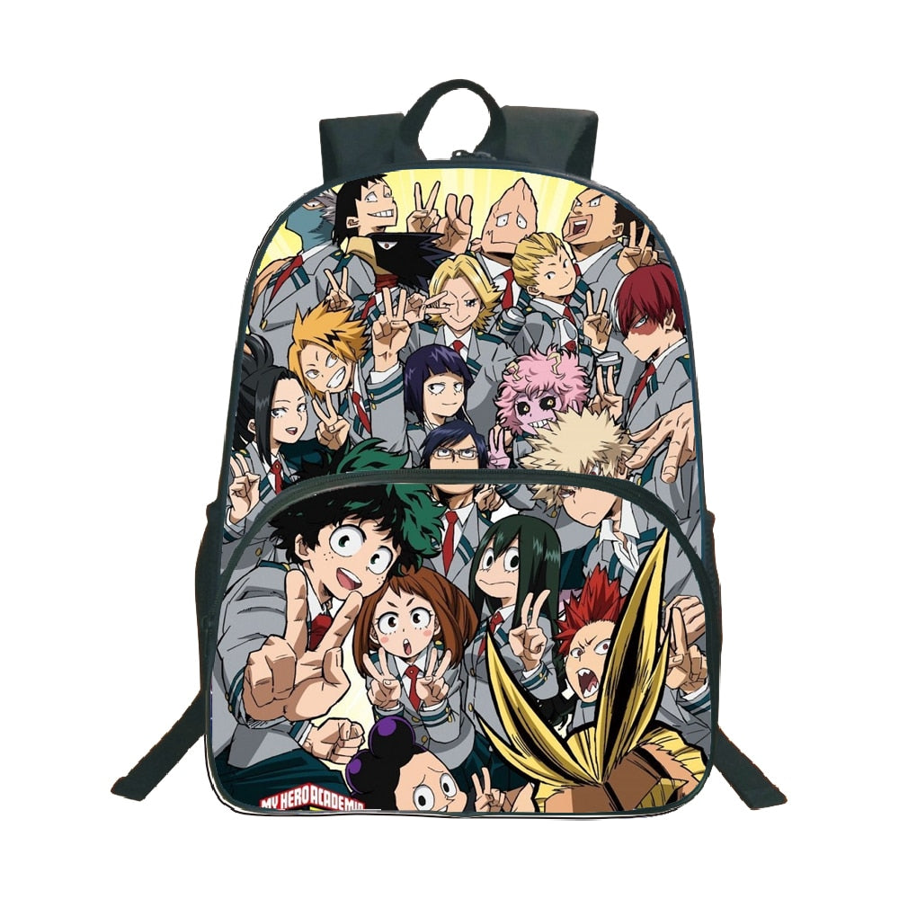 My Hero Academia Backpack Popular Pattern School Backpack Children Boys Girls Daily Beautiful Backpack