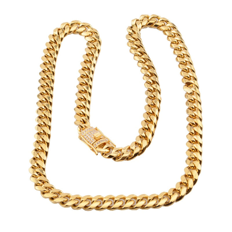 Box Lock Heavy Gold Chain