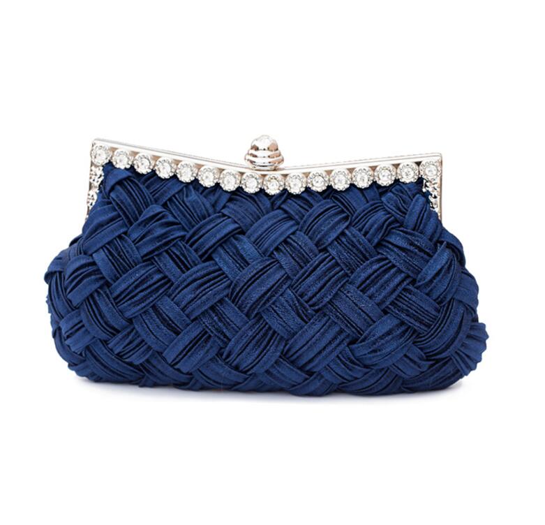 Silk Weave Evening Clutch Purse