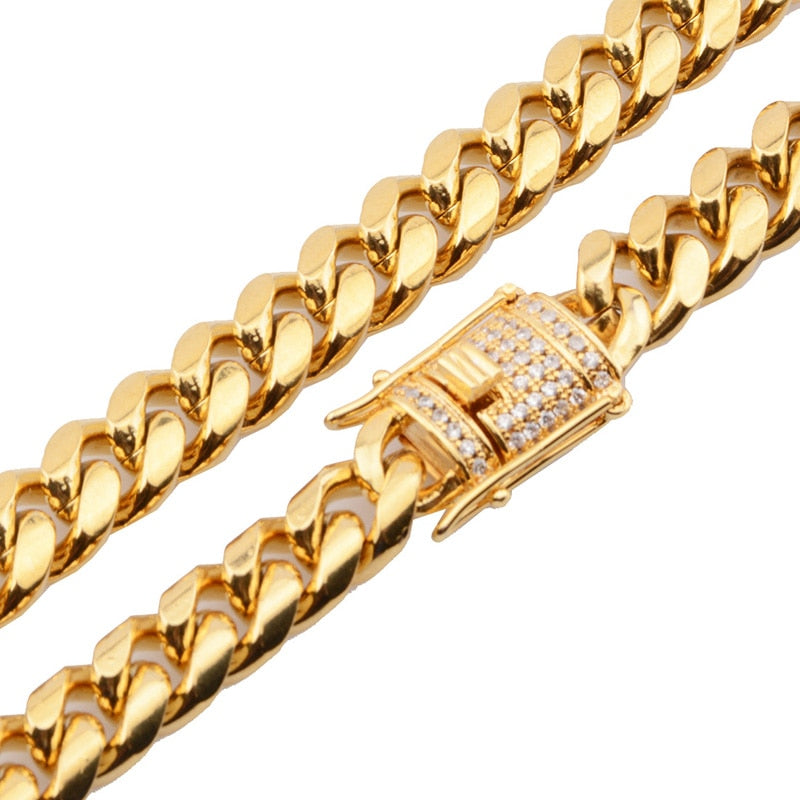 Box Lock Heavy Gold Chain