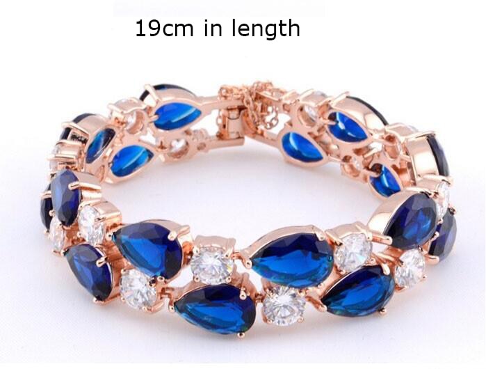 Multicolor Cubic Zircon Bangle Crystal Bracelet