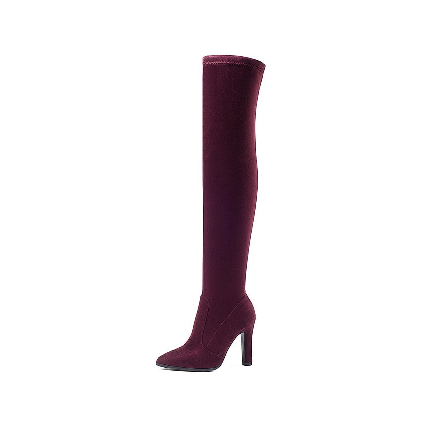 Over-The-Knee High Thin High Heel Pointed Toe Boots