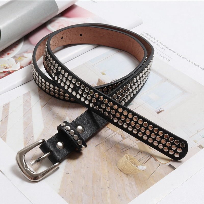 Rivets Waist Fanny Pack Small Women Waist Bag Phone Pouch Belt Bag