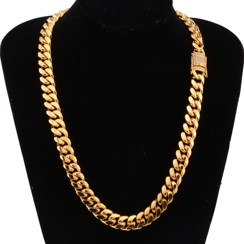 Box Lock Heavy Gold Chain