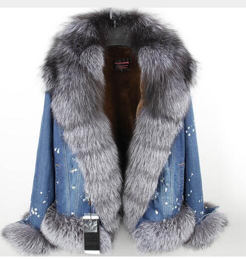 Fox Fur Jean Jacket