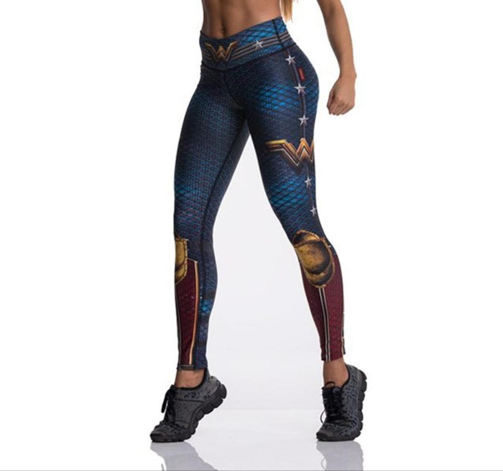 Tibetan Blue Captain Fight Push Up High Waist Workout Leggings