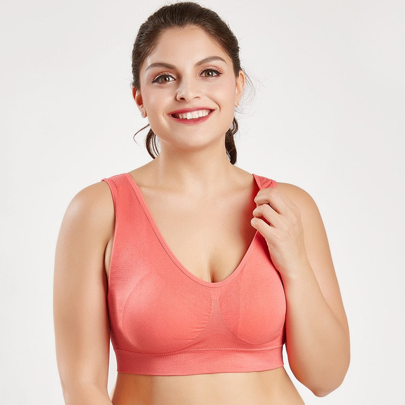 Seamless Padded Sports Bras-Plus Size to 6X