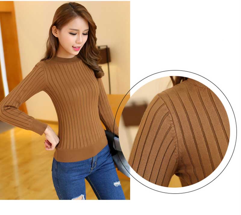 Velvet Lined Knitted  Ladies Pullover Sweater