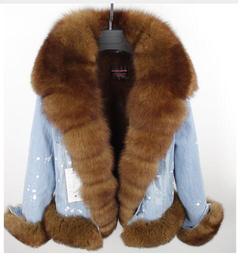 Fox Fur Jean Jacket