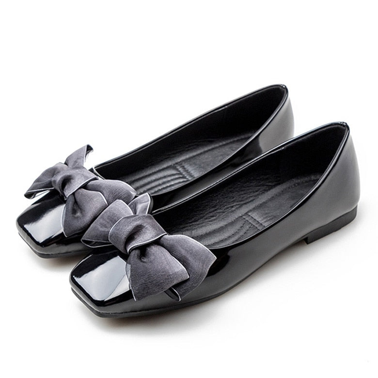 Butterfly Knot Soft Ballet Women's Flats