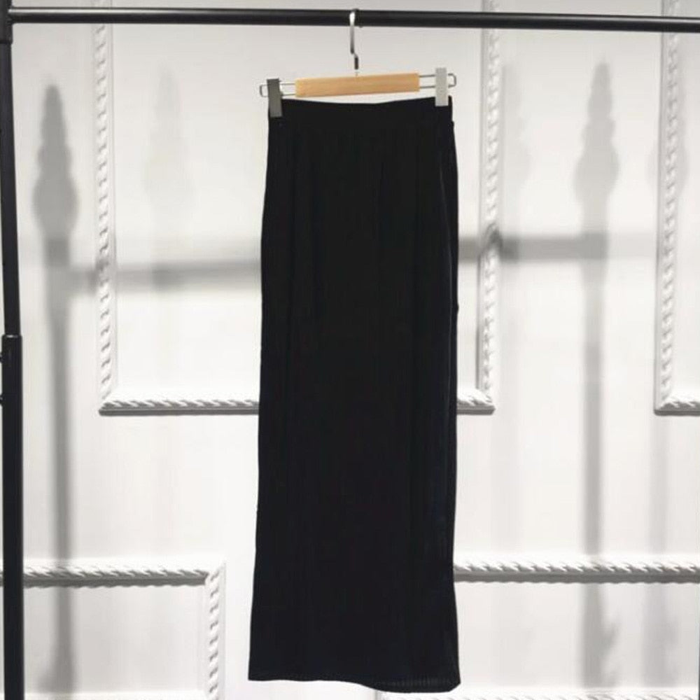 Bodycon Ankle-Length Pencil Maxi Skirt