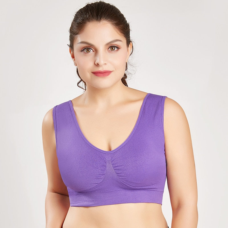 Seamless Padded Sports Bras-Plus Size to 6X