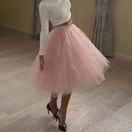 Petticoat Bridesmaid Midi Tutu Skirt