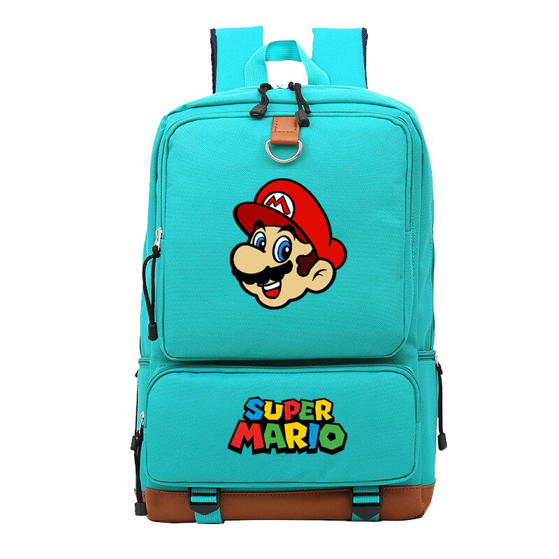 Super Mario Brothers backpack Women Men Canvas Backpack School Bag for Teens Students Travel Rucksack Laptop Backpack