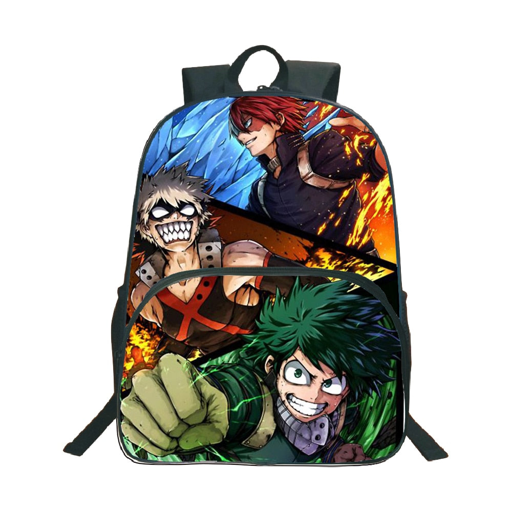 My Hero Academia Backpack Popular Pattern School Backpack Children Boys Girls Daily Beautiful Backpack