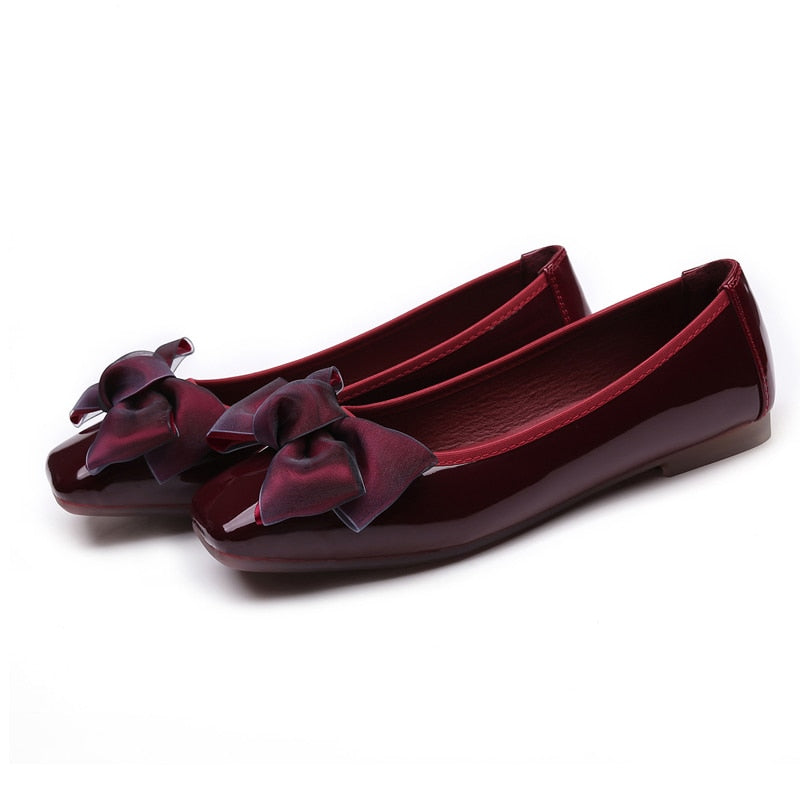 Butterfly Knot Soft Ballet Women's Flats