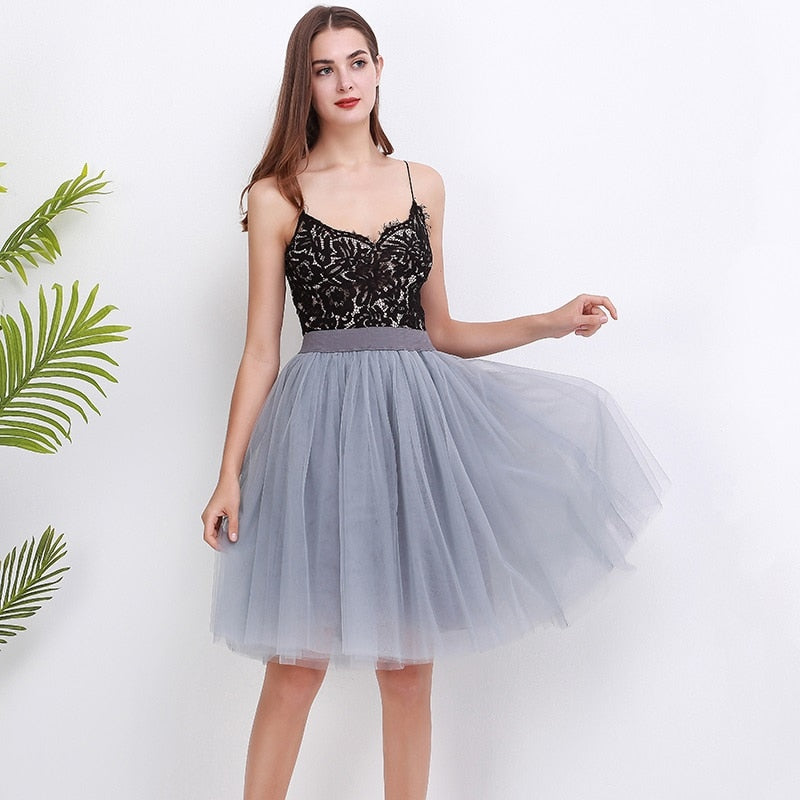 Petticoat Bridesmaid Midi Tutu Skirt