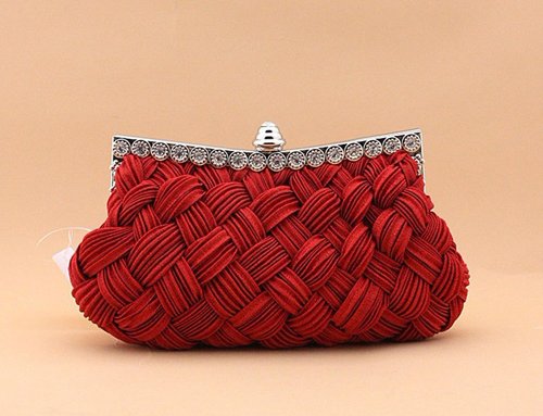 Silk Weave Evening Clutch Purse