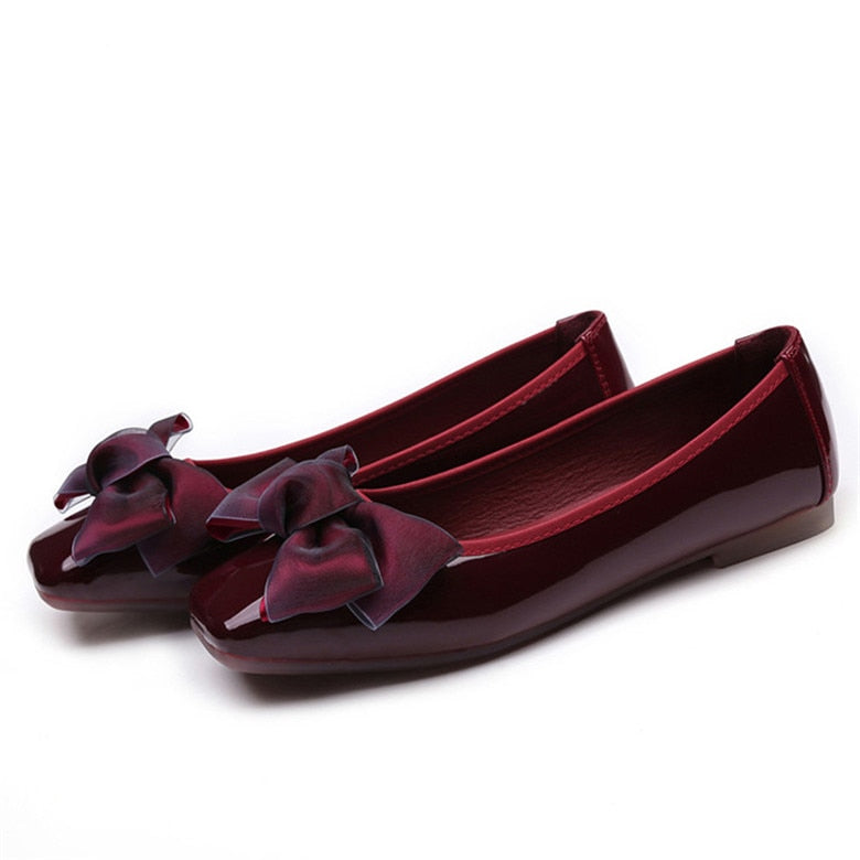 Butterfly Knot Soft Ballet Women's Flats