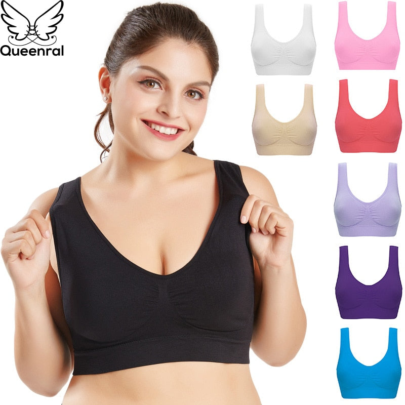 Seamless Padded Sports Bras-Plus Size to 6X