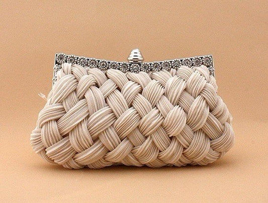 Silk Weave Evening Clutch Purse